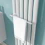 White Designer Towel Holder for Steel & Electric Radiators - 320mm