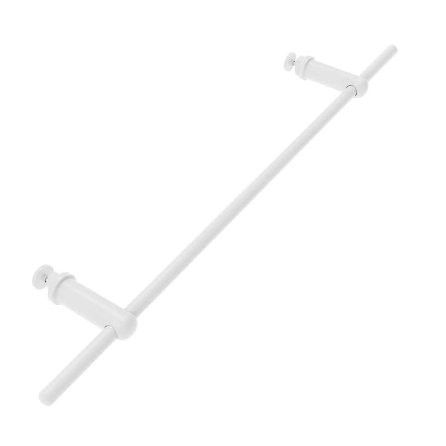 White Designer Towel Holder for Steel & Electric Radiators - 520mm