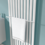 White Designer Towel Holder for Steel & Electric Radiators - 620mm