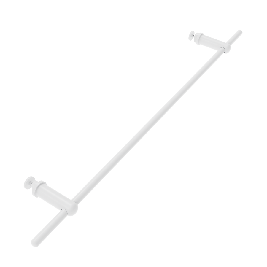 White Designer Towel Holder for Steel & Electric Radiators - 620mm