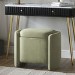 Sage Velvet Dressing Table Stool with Ottoman Storage - Taryn