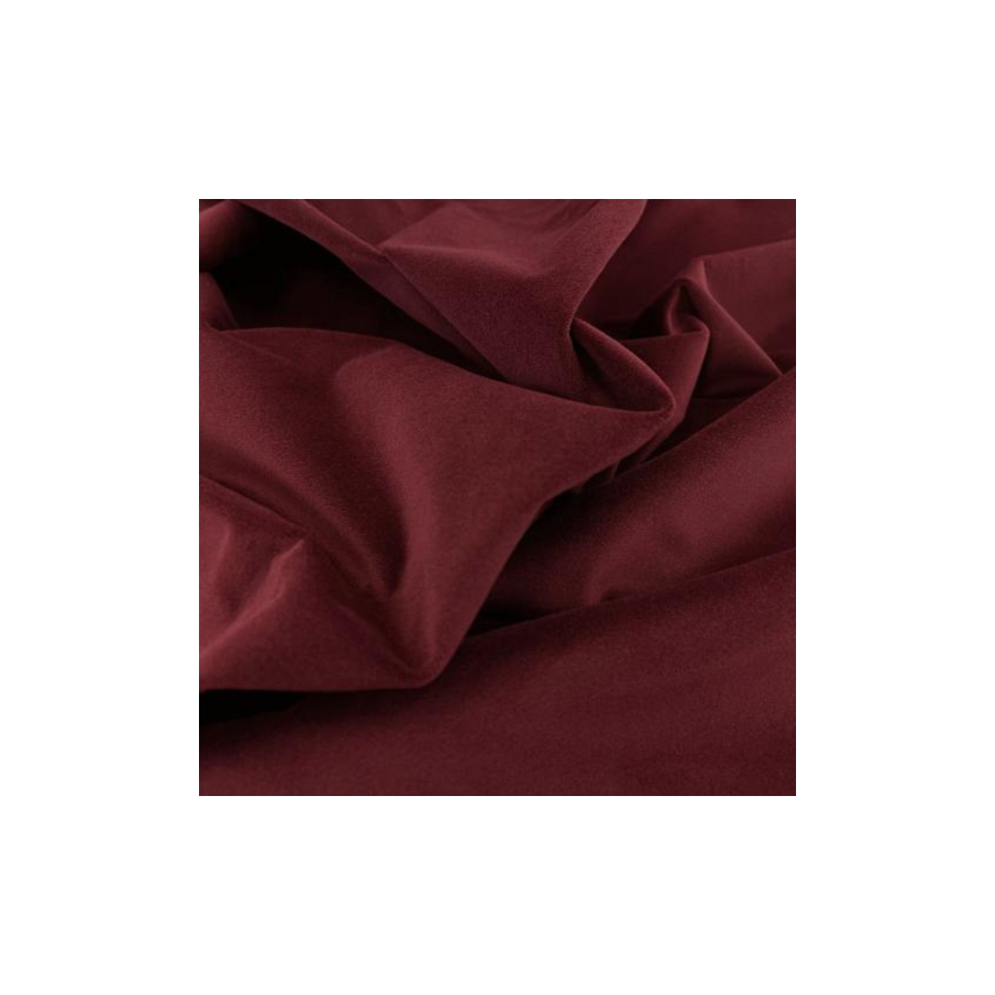 Burgundy Velvet Ottoman Storage Blanket Box - Taryn