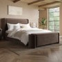 Brown Velvet Ottoman Storage Blanket Box - Taryn