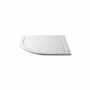 1200x800mm Left Hand Offset Quadrant 45mm White Stone Resin Shower Tray – Pearl