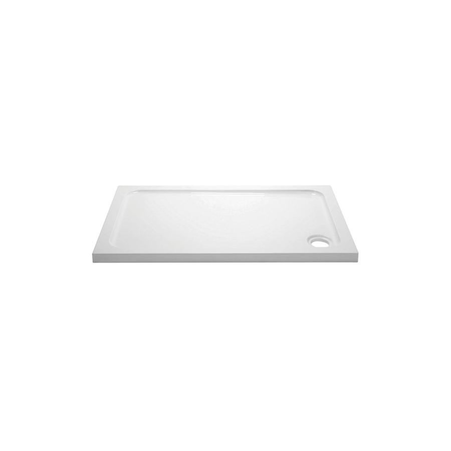 1500x900mm Rectangular 45mm White Stone Resin Shower Tray – Pearl