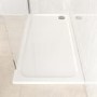 1700x700mm Rectangular 45mm White Stone Resin Shower Tray – Pearl