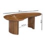 Kidney Shaped Mango Wood Nest of 2 Coffee Tables - Ivan