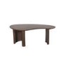 Kidney Shaped Walnut Effect Nest of 2 Coffee Tables - Ivan