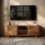Large Mango Wood TV Stand with Storage - TV's up to 70" - Ivan
