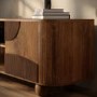 Large Mango Wood TV Stand with Storage - TV's up to 70" - Ivan