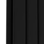 Riace Midnight Black Vertical Flat Designer Radiator 1600x544mm Double Panel 4916 BTU