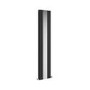 Specchio Midnight Black Vertical Flat Designer Radiator with Mirror 1800x385mm Double Panel 3541 BTU