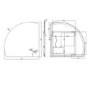 Half Circle Corner Backlit Heated Bathroom Mirror with Lights 800mm – Virgo
