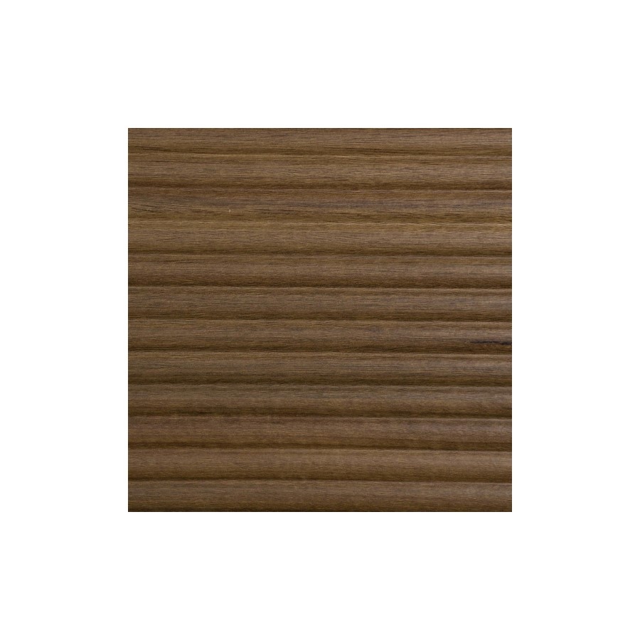 Dark Oak Ribbed Office Desk with 3 Drawers - Valencia
