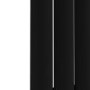 Specchio Midnight Black Vertical Oval Designer Radiator with Mirror 1800x500mm Single Panel 2680 BTU