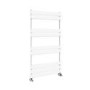 Riace White Vertical Flat Towel Rail Radiator 1000x600mm Single Panel 1712 BTU