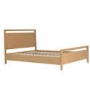 Light Oak Double Wooden Bed Frame - Vixen