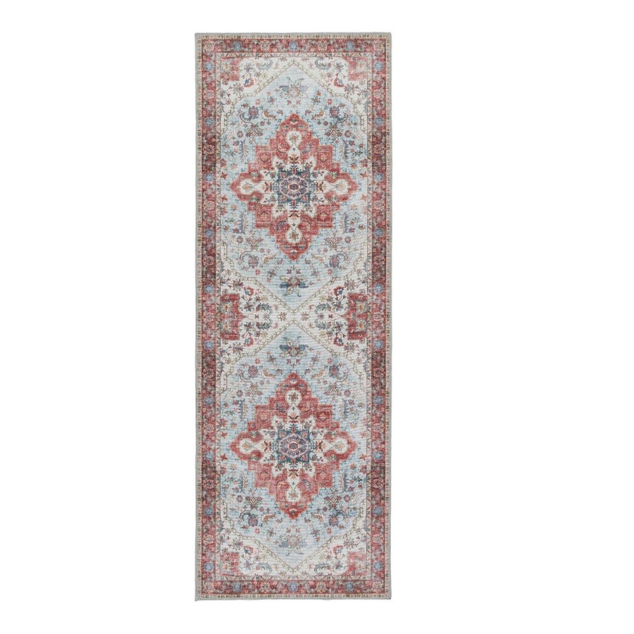 Washable Persian Multi-Coloured Runner Rug - 200 x 67 cm - Marrakesh - Origins