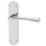 Internal Silver Polished Chrome Lever Door Handle with Latch and Hinges Pack - 65mm Latch - Weser - XL Joinery
