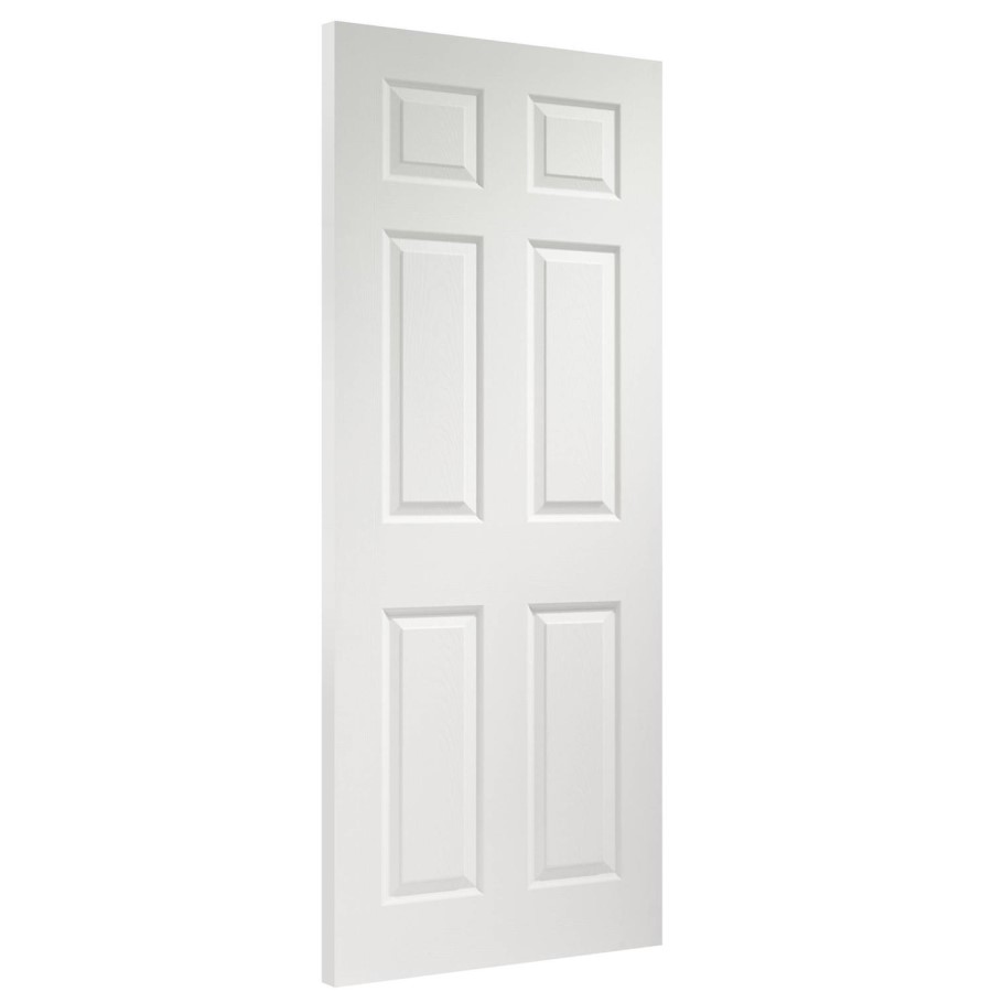 Internal White Painted 6-Panel Georgian-Style Door - Pre-Finished - 1981 x 610 x 35mm - Colonist - XL Joinery
