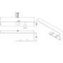 Black Designer Wall-Mounted Towel Holder for Steel & Electric Radiators - 320mm
