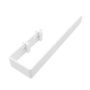 White Designer Wall-Mounted Towel Holder for Steel & Electric Radiators - 320mm