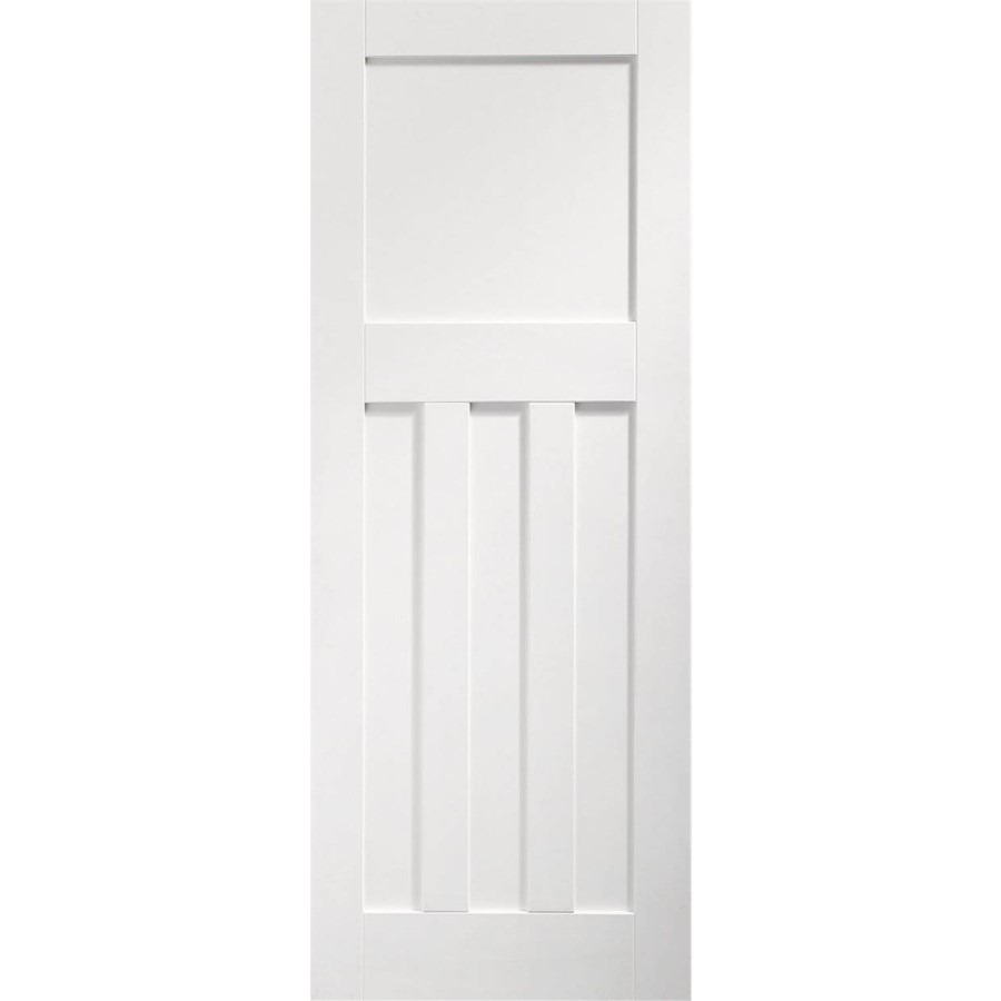 Internal White Primed 1930s 4-Panel FD30 Fire Door - 1981 x 686 x 44mm - DX - XL Joinery