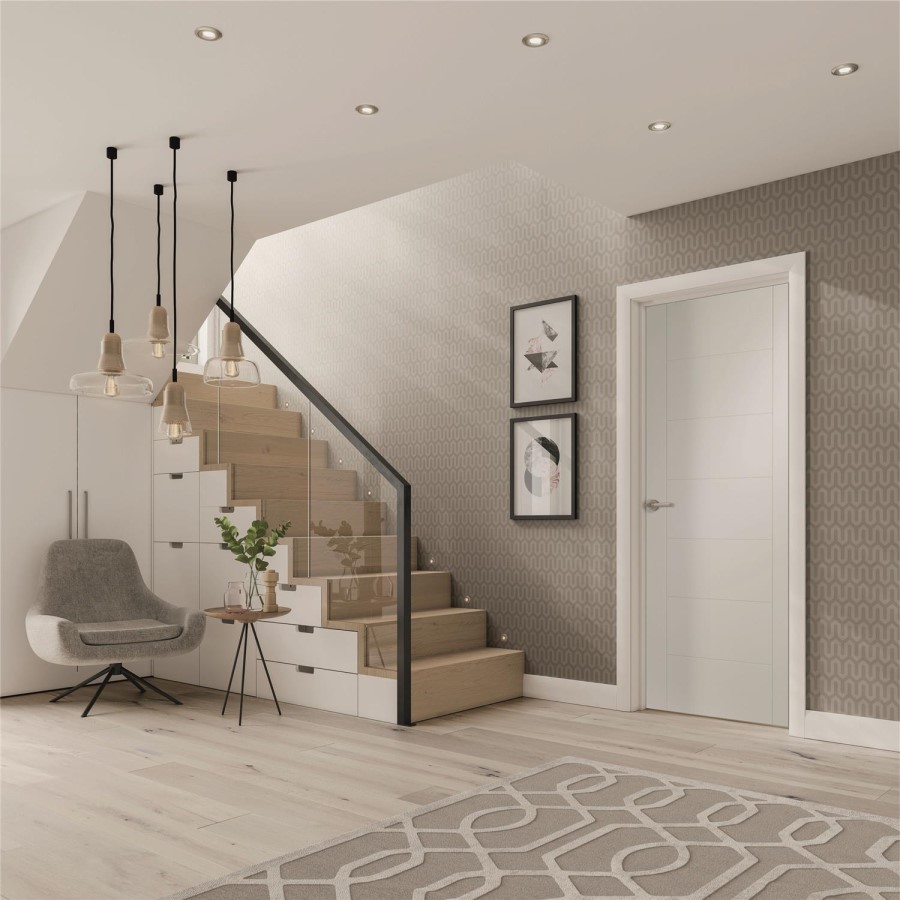 Internal White Primed Door - 1981 x 711 x 35mm - Palermo - XL Joinery