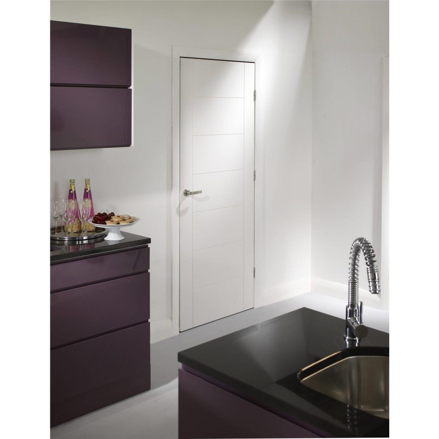 Internal White Primed Door - 1981 x 711 x 35mm - Palermo - XL Joinery