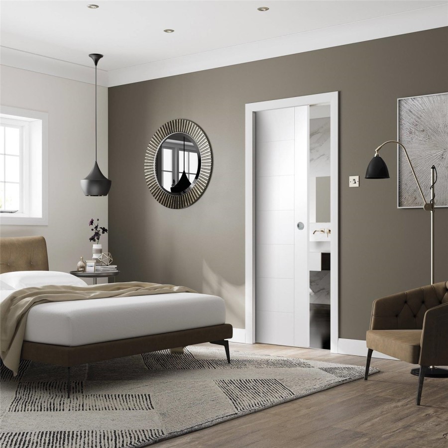 Internal White Primed Door - 2032 x 813 x 35mm - Palermo - XL Joinery