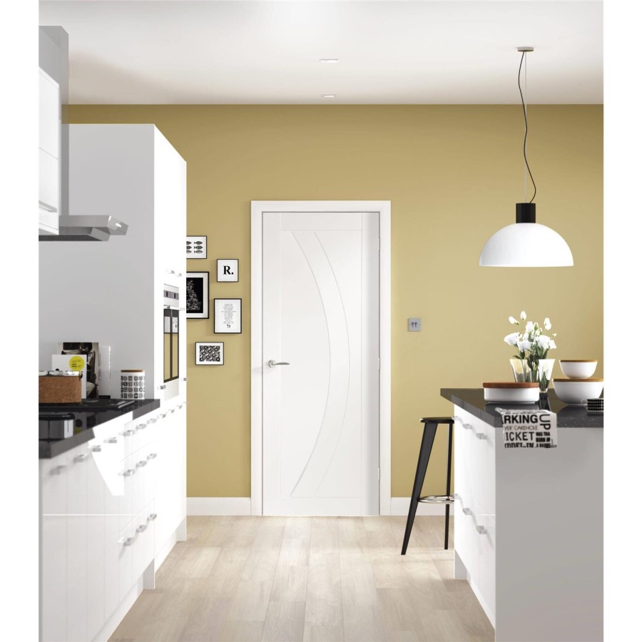 Internal White Primed FD30 Fire Door - 1981 x 686 x 44mm - Salerno - XL Joinery