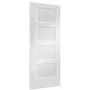 Internal White Primed 4-Panel Shaker FD30 Fire Door - 2040 x 726 x 44mm - XL Joinery