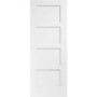 Internal White Primed 4-Panel Shaker FD30 Fire Door - 2040 x 926 x 44mm - XL Joinery