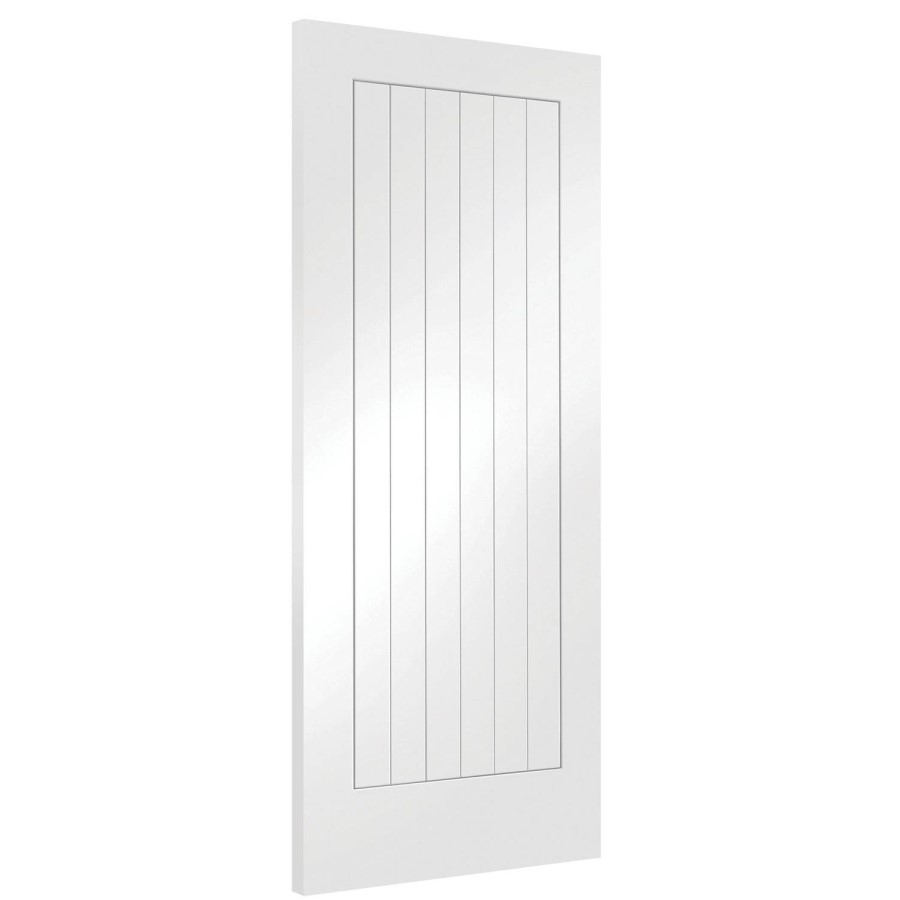 Internal White Primed Cottage FD30 Fire Door - 1981 x 762 x 44mm - Suffolk - XL Joinery
