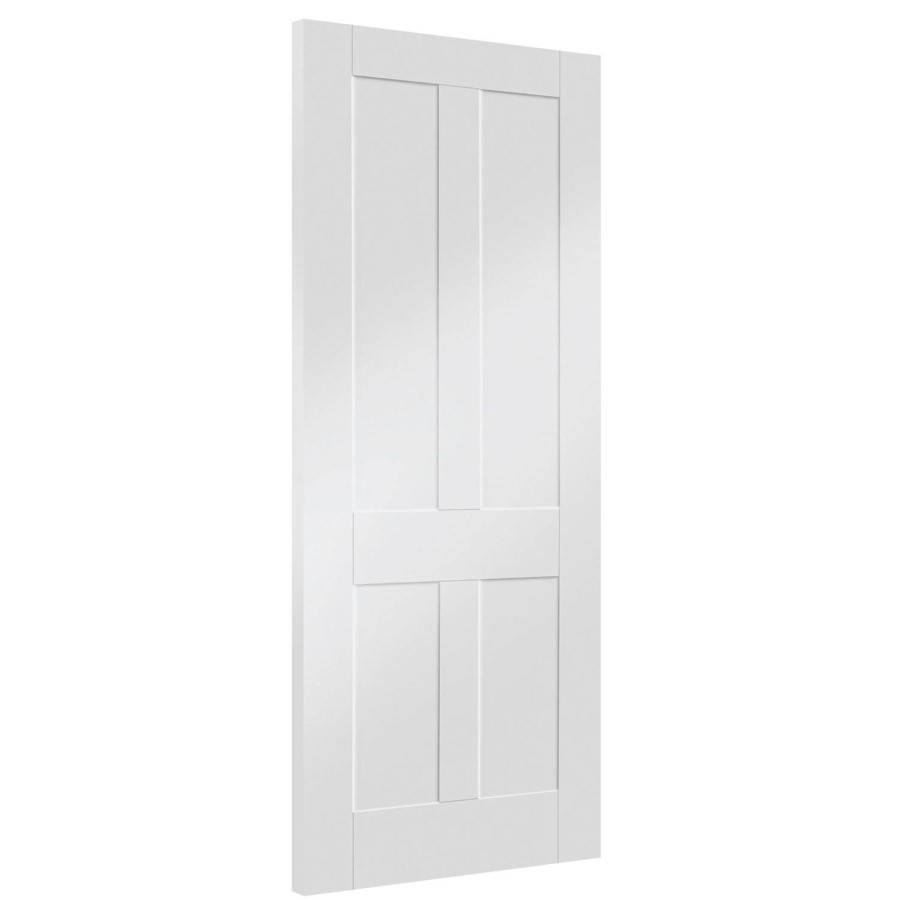 Internal White Primed Victorian 4-Panel Shaker Door - 1981 x 610 x 35mm - Victoria - XL Joinery
