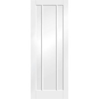 Internal White Primed 3-Panel FD30 Fire Door - 2040 x 626 x 44mm - Worcester - XL Joinery