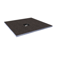 900x900mm Wet Room Tile-Ready Shower Tray Former 30mm with Square Centre Drain – Live Your Colour