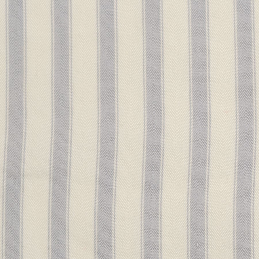 Cream and Grey Striped King Size Ottoman Bed With Curved Headboard - Zara