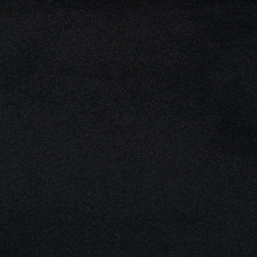 King Size Black Velvet Upholstered Ottoman Bed with Curved Headboard - Zara