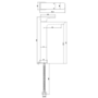Chrome Tall basin tap and wall mounted bath filler tap pack - Zana
