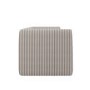 Beige Chenille Striped 3 Seater Sofa - Zeke
