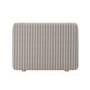 Beige Chenille Striped Armchair - Zeke