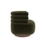 Green Velvet Modern Swivel Accent Chair - Zora