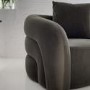 Modern Green Velvet Armchair with Cushion - Zuri