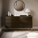 Wide Khaki Green Modern 6 Drawer Chest of Drawers - Zane