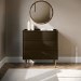 Khaki Green Modern 3 Drawer Chest of Drawers - Zane 