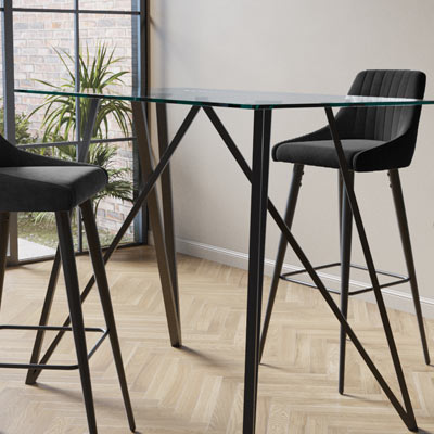 Bar tables.
