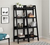 Black Bookcases.