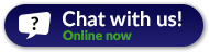 Chat with a customer agent. Chat icon.