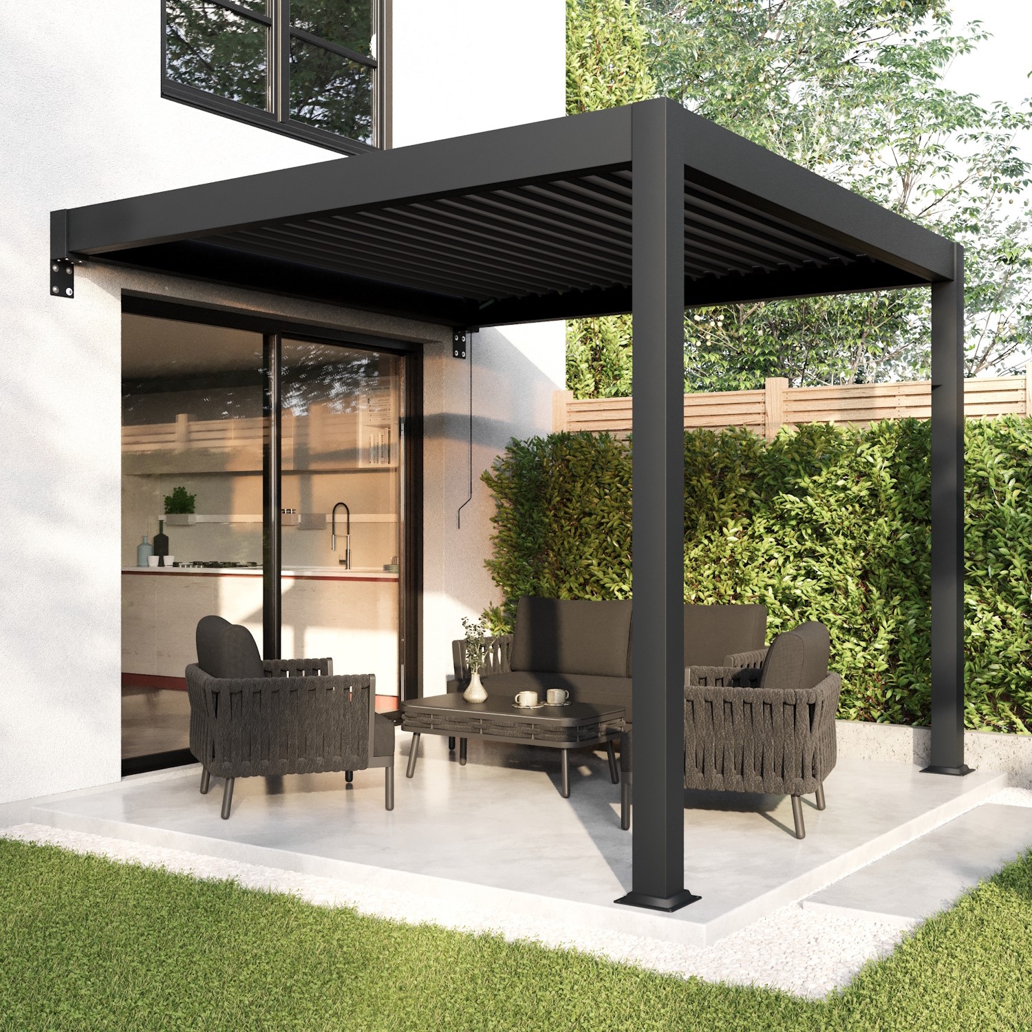 Wall-Mounted Pergolas